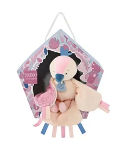 Doudou et Compagnie peluche musicale oiseau Cui-cui - Rose