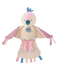 Doudou et Compagnie peluche musicale oiseau Cui-cui - Rose