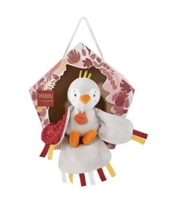 Doudou et Compagnie Peluche musicale oiseau-Cui-Cui -Terracotta