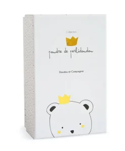 Doudou et Compagnie Peluche musicale ours Petit Roi marron - 14 cm