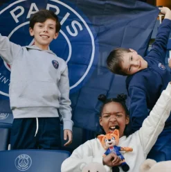 Doudou et Compagnie Peluche officielle Ours PSG - Bandes Hechter - 23 cm