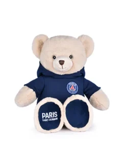 Doudou et Compagnie Peluche officielle OURS PSG capuche - 35 cm