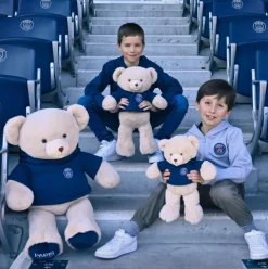 Doudou et Compagnie Peluche officielle OURS PSG capuche - 35 cm