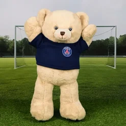 Doudou et Compagnie Peluche officielle OURS PSG capuche - 35 cm