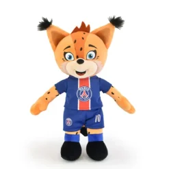 Doudou et Compagnie Peluche officielle PSG - Mascotte Germain Le Lynx - 35 cm