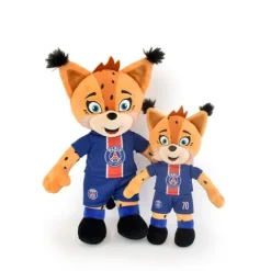 Doudou et Compagnie Peluche officielle PSG - Mascotte Germain Le Lynx - 35 cm