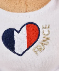 Doudou et Compagnie Peluche Ours beige - Bisous - 25 cm