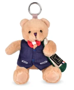 Doudou et Compagnie Peluche Ours beige- porte-clé - Célébration - 15 cm