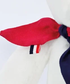 Doudou et Compagnie Peluche ours blanc fabriqué en France - L'Ours Élysée - 30 cm