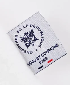 Doudou et Compagnie Peluche ours blanc fabriqué en France - L'Ours Élysée - 30 cm