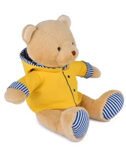 Doudou et Compagnie Peluche Ours Marin avec ciret jaune - 28 cm