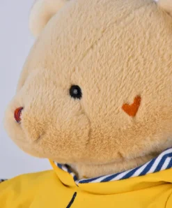 Doudou et Compagnie Peluche Ours Marin avec ciret jaune - 28 cm