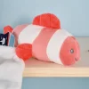 Doudou et Compagnie Peluche poisson clown mignon avec doudou - corail - 16 cm