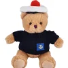Doudou et Compagnie Peluche porte-cle Ours Marin avec pull over - 15 cm