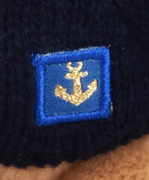 Doudou et Compagnie Peluche porte-cle Ours Marin avec pull over - 15 cm