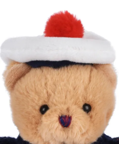 Doudou et Compagnie Peluche porte-cle Ours Marin avec pull over - 15 cm