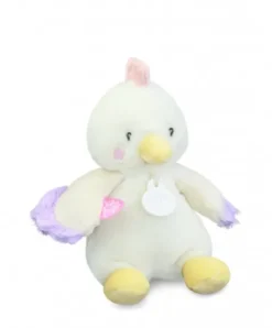 Doudou et Compagnie Peluche poule - 17 cm - DOUDOU de la ferme avec boite sonore