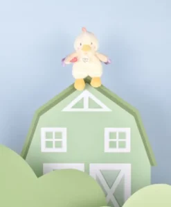 Doudou et Compagnie Peluche poule - 17 cm - DOUDOU de la ferme avec boite sonore