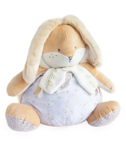 Doudou et Compagnie Peluche range pyjama lapin de sucre Blanc - 38 cm