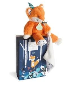 Doudou et Compagnie Peluche Renard avec Doudou Tiwipi - 21 cm