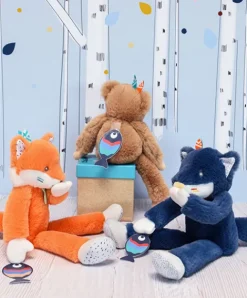 Doudou et Compagnie Peluche Renard roux Tiwipi - 30 cm