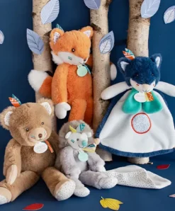 Doudou et Compagnie Peluche Renard roux Tiwipi - 30 cm