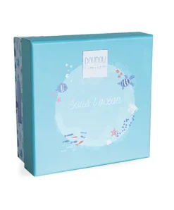 Doudou et Compagnie Peluche Tortue doudou bébé verte - 16 cm