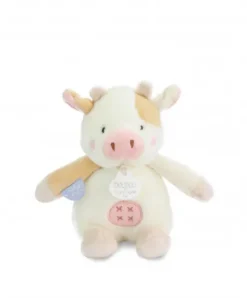 Doudou et Compagnie Peluche vache - 17 cm - DOUDOU de la ferme avec boite sonore