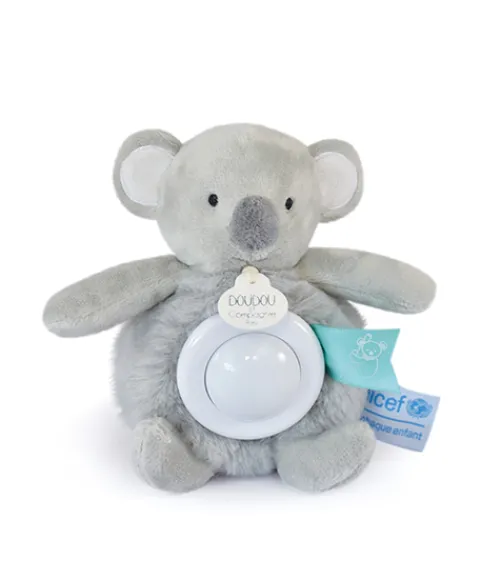 Doudou et Compagnie Peluche veilleuse Koala - 15 cm - Unicef