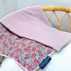 Doudou et Compagnie Plaid rose douceur - BOH'AIME 70x100 cm