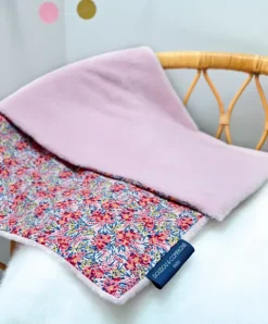 Doudou et Compagnie Plaid rose douceur - BOH'AIME 70x100 cm