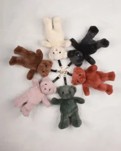 Doudou et Compagnie porte clé - Bijou de sac Ours peluche noir - 20 cm - Noir