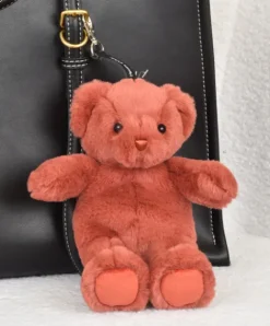 Doudou et Compagnie porte clé - Bijou de sac Ours peluche - 20 cm - Terracotta