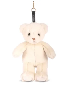 Doudou et Compagnie porte clé - Bijou de sac Ours peluche - 20 cm - Ivoire