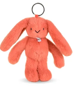 Doudou et Compagnie Porte clé en peluche Lapin Orange - 18 cm - Lapin Fleurette