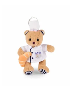 Doudou et Compagnie Porte clé Ours cuistot chef - 15 cm