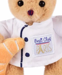 Doudou et Compagnie Porte clé Ours cuistot chef - 15 cm