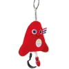 Doudou et Compagnie Porte-clés Mascotte Officielle Jeux Paralympiques Paris 2024 - 16 cm