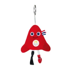 Doudou et Compagnie Porte-clés Mascotte Officielle Jeux Paralympiques Paris 2024 - 16 cm
