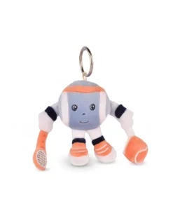 Doudou et Compagnie Porte-clés peluche Roland-Garros- Monsieur Balle -12 cm