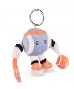Doudou et Compagnie Porte-clés peluche Roland-Garros- Monsieur Balle -12 cm