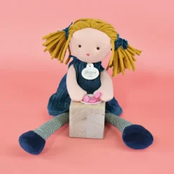 Doudou et Compagnie Poupée de chiffon - Les Doucettes- Jade - 30 cm