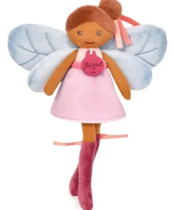 Doudou et Compagnie Poupée souple fée de la forêt - Tara - violette et bleue - 25 cm