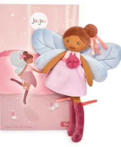 Doudou et Compagnie Poupée souple fée de la forêt - Tara - violette et bleue - 25 cm