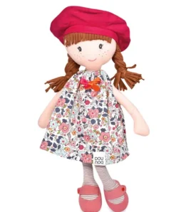 Doudou et Compagnie Poupée tendre - Poupée Parisienne - Les Canailles de Doudou - Floryne - 36 cm