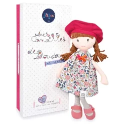 Doudou et Compagnie Poupée tendre - Poupée Parisienne - Les Canailles de Doudou - Floryne - 36 cm