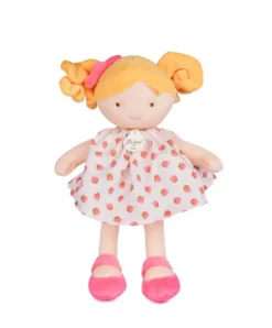 Doudou et Compagnie Poupee tissu PRETTY - Fraise - 28 cm