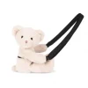 Doudou et Compagnie Sac bandouliere - Ours en peluche beige - 30 cm