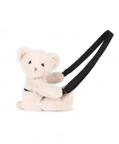 Doudou et Compagnie Sac bandouliere - Ours en peluche beige - 30 cm