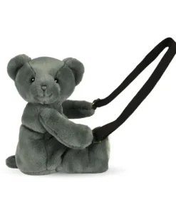 Doudou et Compagnie Sac bandouliere - Ours en peluche Vert Kaki - 30 cm